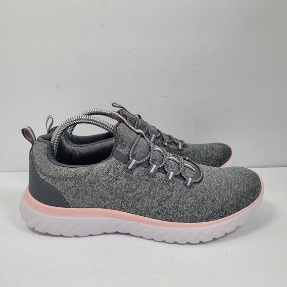 Athletic Works Women's Gray Memory Foam Slip On Sneakers US Size 8.5 - Picture 1 of 8